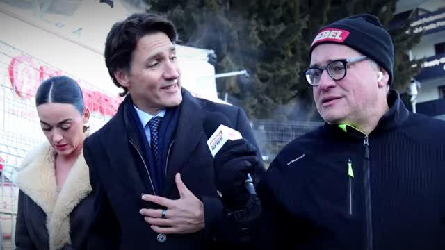 Ezra Levant Pummels Justin Trudeau with Questions at World Economic Forum