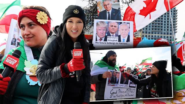 THANK YOU TRUMP! Thousands in Toronto CHEER as Khamenei falls � Iran Regime Change Begins NOW