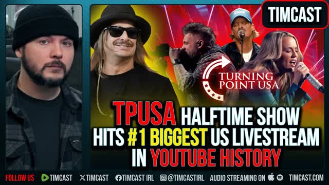 TPUSA Halftime Show Officially Hits NUMBER ONE Most Watched US Stream On Youtube