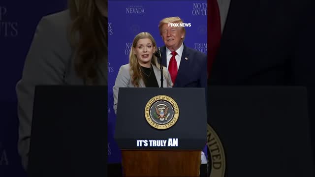 Donald Trump mocks Joe Biden after chasing toddler on stage #shorts #us #news #foxnews