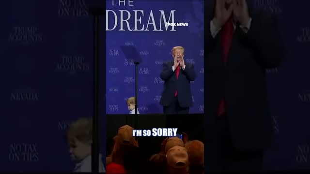 WATCH: President Trump stops young boy from wandering off stage #shorts #foxnews #news #us