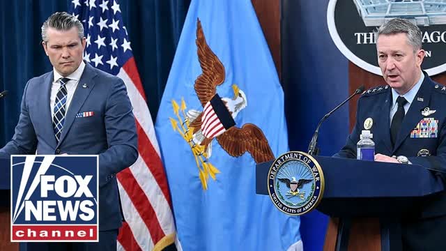 Pete Hegseth, Dan Caine hold press conference at the Pentagon