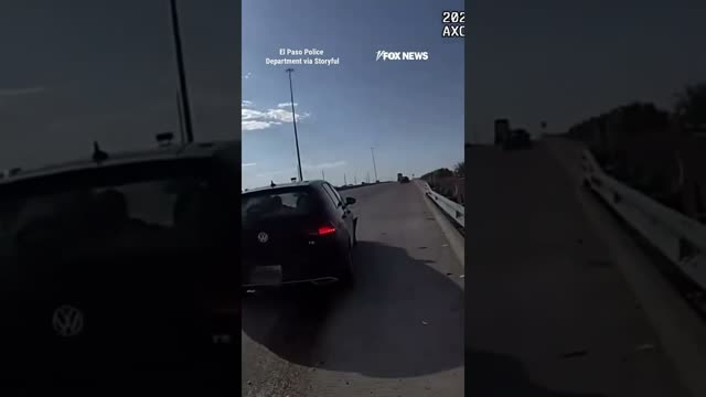 Distracted driver nearly RUNS OVER police officer during traffic stop #shorts