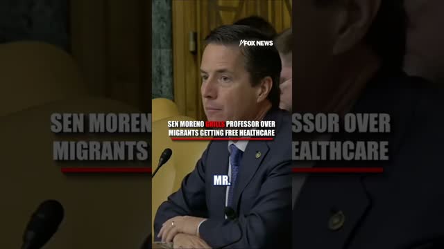 Sen Moreno GRILLS professor over free migrant healthcare #shorts #us #news #politics #immigration