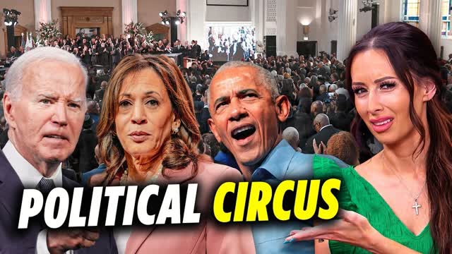 Barack's "Black Accent," Cackling Kamala & Rambling Joe... Top Democrats EMBARRASS at Funeral
