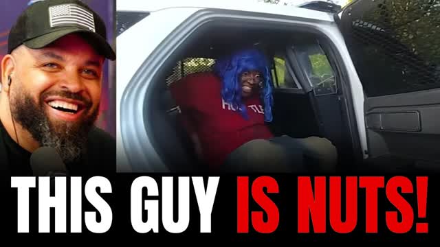 Black Guy with Blue Hair Attacks Police With Cop�s Own Baton and Taser