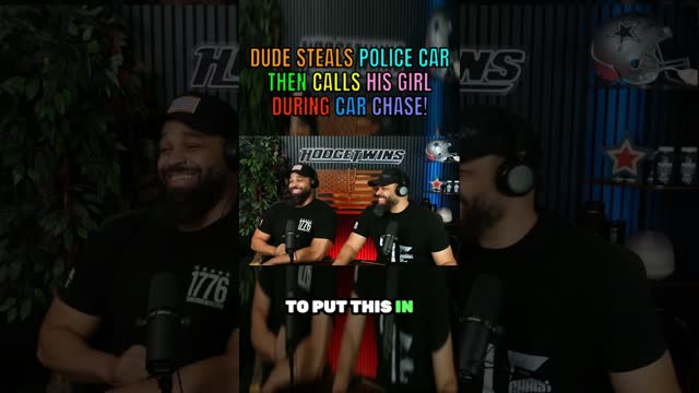 Dude STEALS COP Car, Then Calls His Girlfriend...