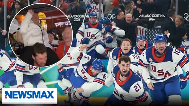 Mike Eruzione, Captain of the 1980 "Miracle on Ice,  U.S. men's hockey team, celebrated the gold
