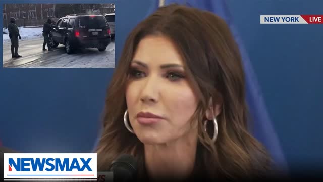 Kristi Noem: Officer in shooting was hit by vehicle, went to hospital