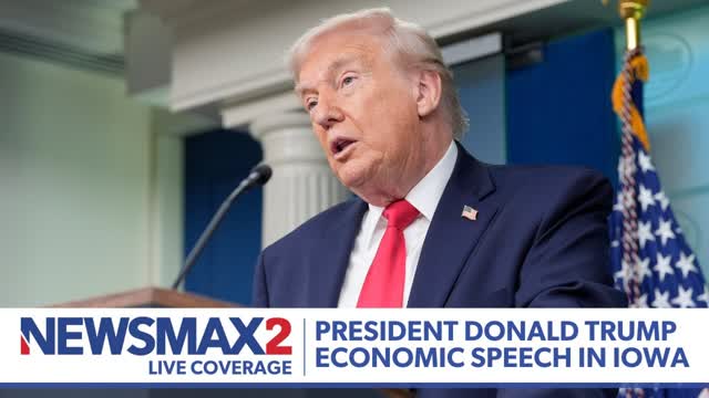 LIVE: President Donald Trump delivers economic speech in Iowa | NEWSMAX2