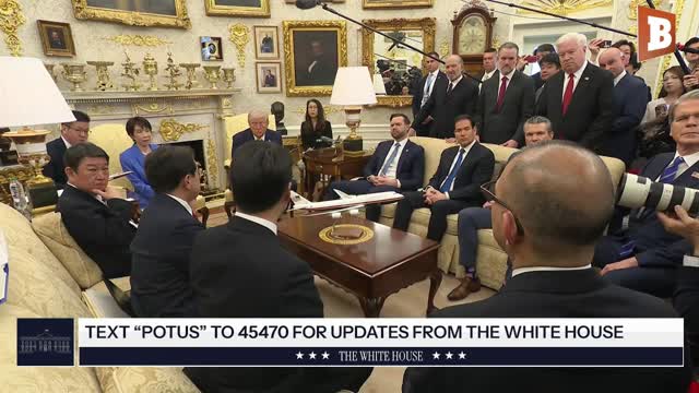 MOMENTS AGO: President Trump Meets with Japanese PM Sanae Takaichi...