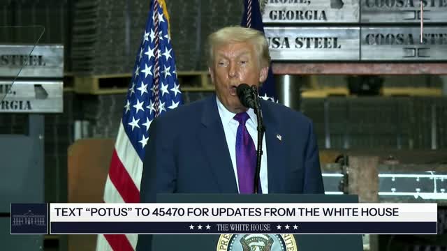 LIVE: President Trump Delivers Remarks in Rome, GA...