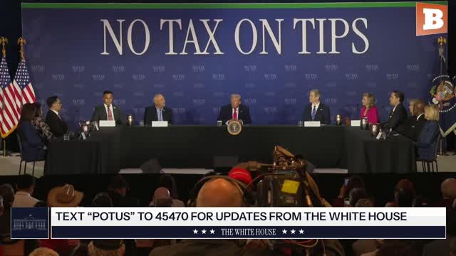 LIVE: President Trump Hosts "No Tax on Tips" Roundtable in Las Vegas, NV...