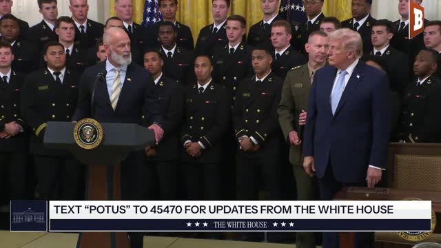 MOMENTS AGO: President Trump Awards Commander-in-Chief Trophy to Navy...