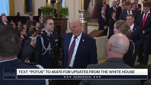 LIVE: President Trump Welcomes Stanley Cup Champs Florida Panthers to the White House...