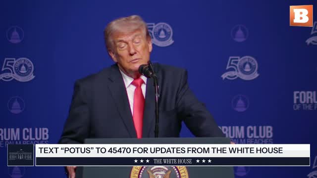 LIVE: President Trump Delivers Remarks at The Forum Club of the Palm Beaches Dinner...