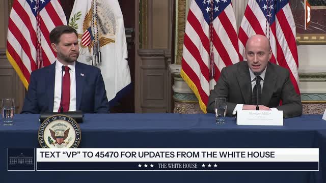 LIVE: VP Vance Hosts First Meeting of President Trump's Task Force to Eliminate Fraud...