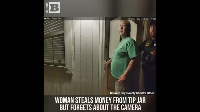 Woman Steals Money from Tip Jar... But Forgets About the Camera
