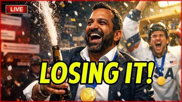 ? FBI Director Kash Patel Celebrates Olympic Gold. Media Melts Down!
