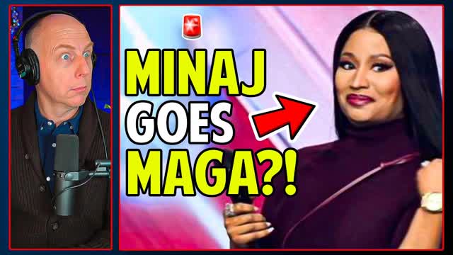 TRUMP Gets Support from MAGA Nicki Minaj in Awkward TPUSA Moment