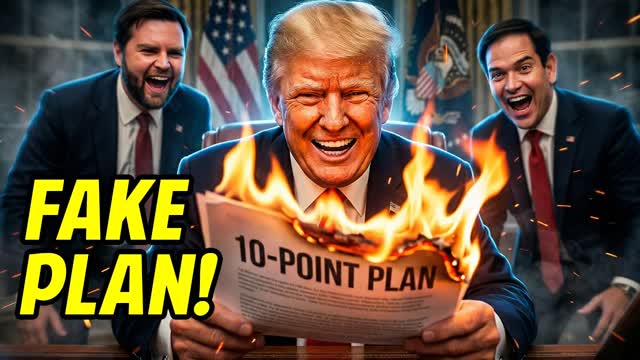 TRUMP SLAMS Fake News For Reporting On Fake 10-Point Ceasefire Plan