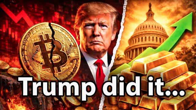 Did TRUMP Crash Bitcoin on Purpose? Gold SOARS!