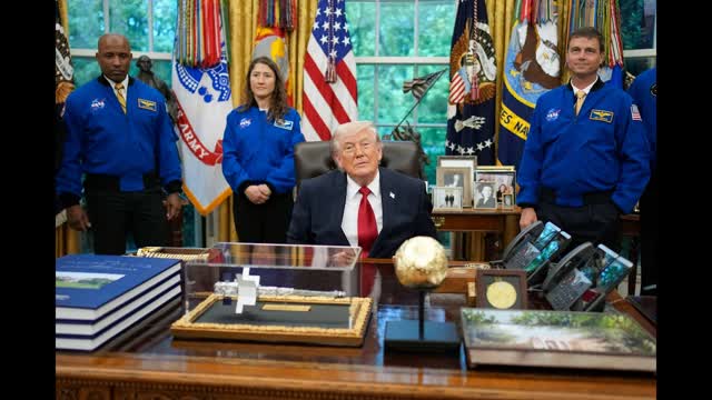 LIVE: Trump Greets with Artemis II Astronauts at Oval Office