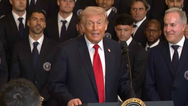 LIVE: Trump Hosts 2025 Major League Soccer Champions, Inter Miami CF, at White House