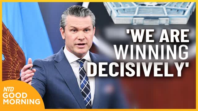 Hegseth: 'We Are Winning Decisively'; Israel Strikes Iranian Gas Field | NTD Good Morning (March 19)
