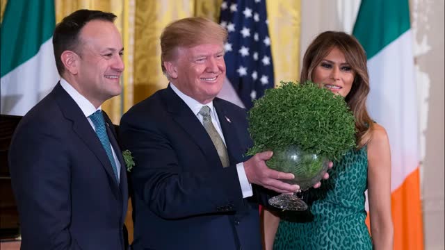 LIVE: Trump Participates in Shamrock Bowl Presentation in White House