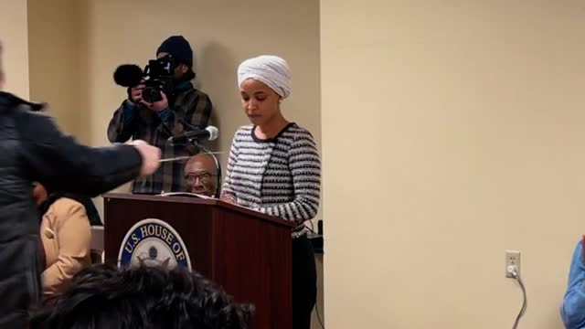 Rep. Ilhan Omar Sprayed With Unknown Substance at Minneapolis Town Hall
