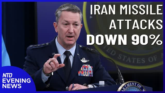 Pentagon: �Most Intense� Day of Strikes, Iran Missile Strikes Down 90% | NTD Evening News (Mar. 10)
