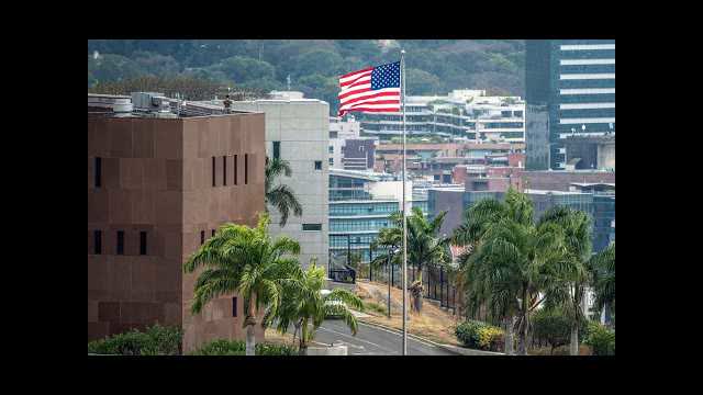 US Flag Raised Over Embassy in Venezuela for First Time in 7 Years