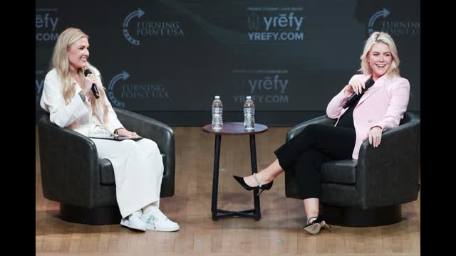 Erika Kirk, Karoline Leavitt Talk Free Thinking and Faith at TPUSA College Tour Kickoff