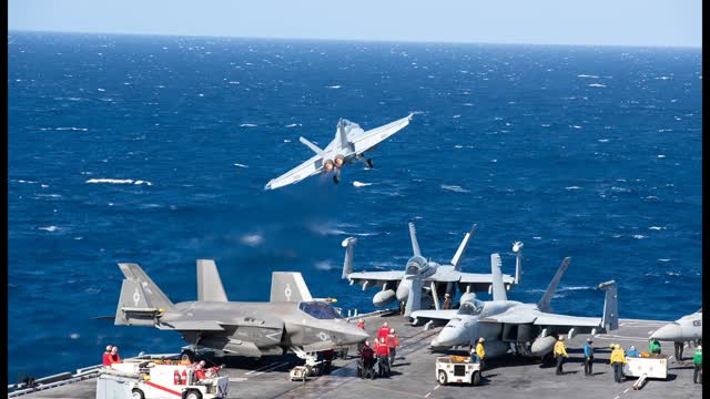 USS Abraham Lincoln Conducts Live Fire Exercises, Routine Operations in South China Sea