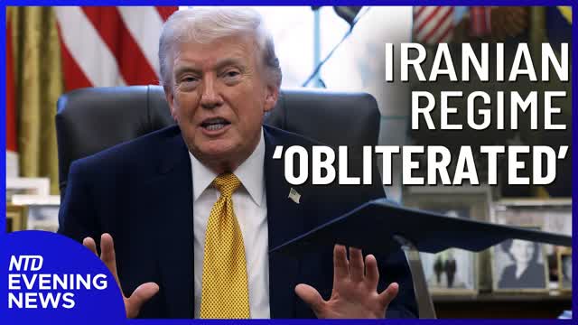 Trump Says Iranian Regime �Obliterated,� Launches Anti-Fraud Task Force | NTD Evening News (Mar. 16)