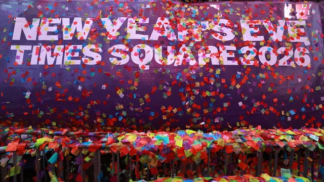 New Year's Eve Organizers Test 2026 Times Square Confetti