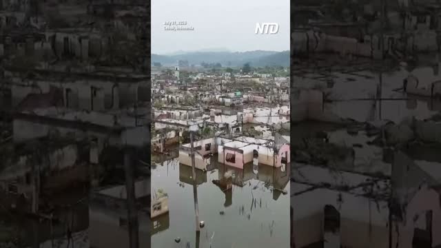 Prolonged Drought Reveals Village Buried Beneath Indonesian Reservoir