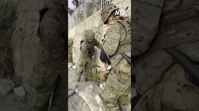 Migrant Found Hiding in Beach Tunnel After Mass Crossings Into Spanish Enclave
