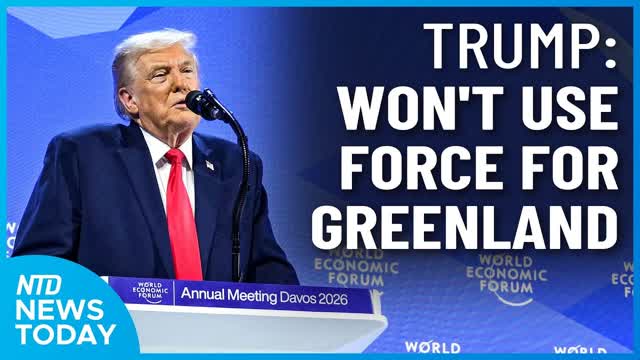 Trump: Won�t Use Force to Take Greenland; EU Halts Approval of US Trade Deal | NTD News Today Jan 21