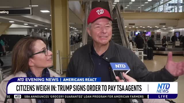Citizens Weigh In: Trump Signs Order to Pay TSA Agents