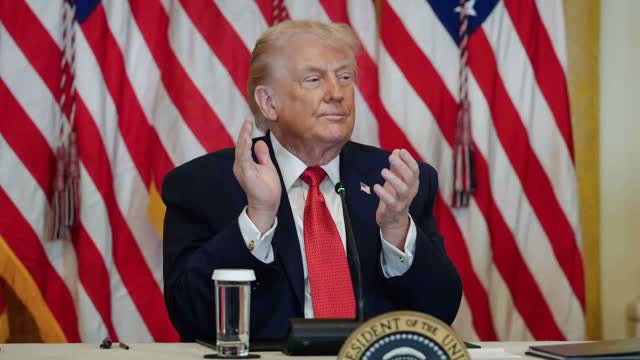 LIVE: Trump Participates in Reception With Business Leaders at Davos