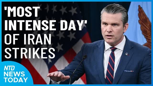 Hegseth: �Most Intense Day� of US Strikes on Iran; Oil Prices Sink | NTD News Today March 10