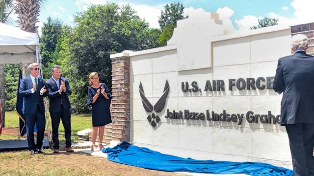 Secretary Hegseth Meets Service Members at Joint Base Lindsey Graham