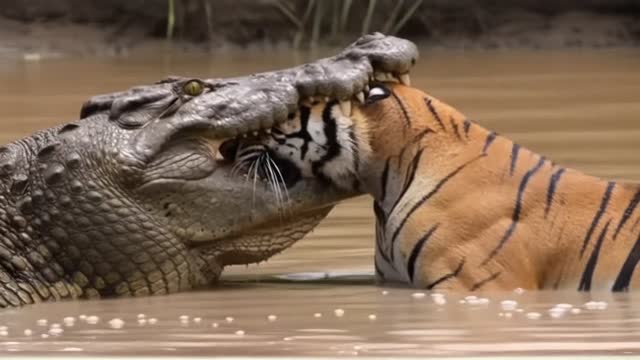 Tigers Dying in a Crocodile�s Jaw